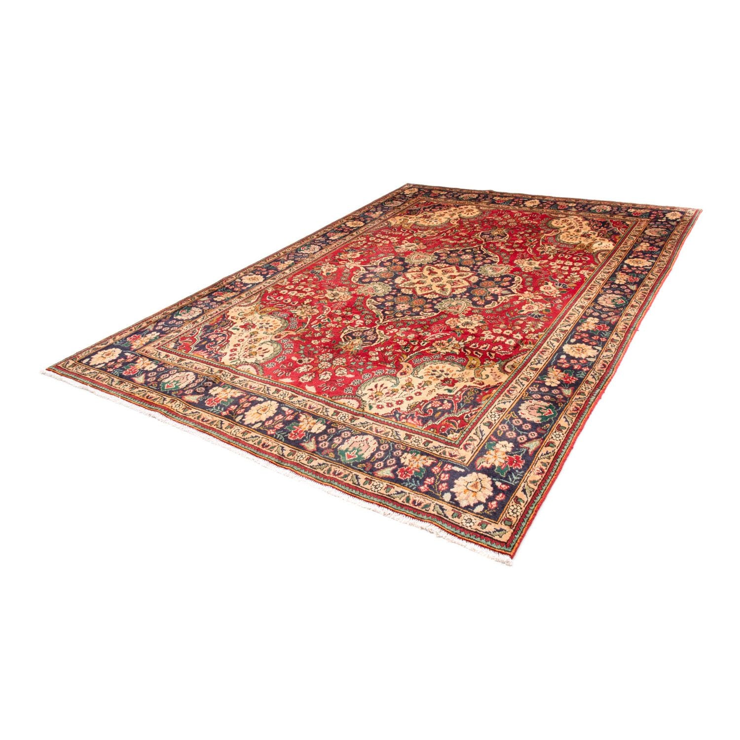 Persisk tæppe - Tabriz - 300 x 208 cm - rød