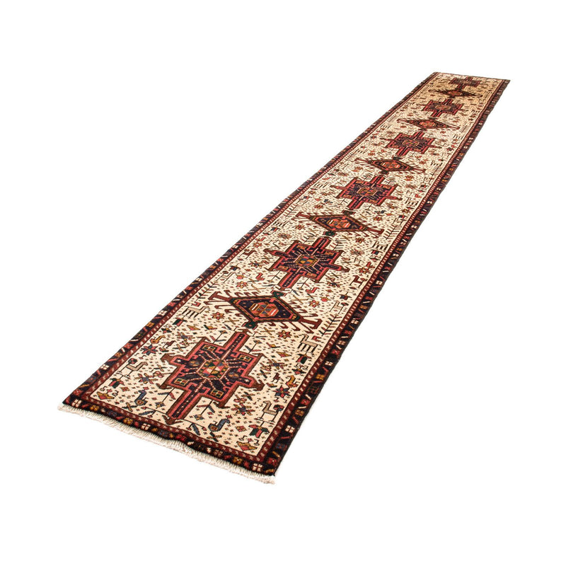 Løber Persisk tæppe - Nomadisk - 432 x 66 cm - beige