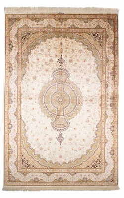 Persisk tæppe - Ghom - 235 x 157 cm - beige