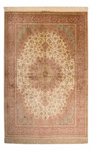 Persisk tæppe - Ghom - 198 x 134 cm - beige