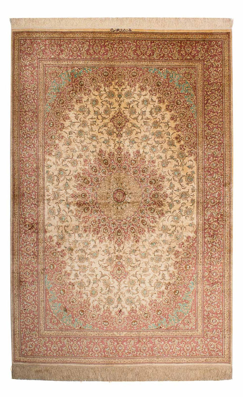 Persisk tæppe - Ghom - 198 x 134 cm - beige