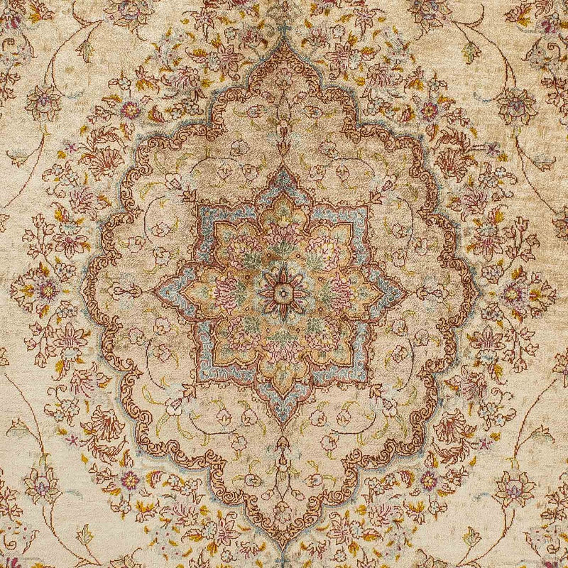 Silketæppe - Ghom Silk - Premium - 188 x 130 cm - beige