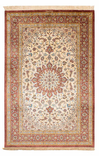 Silketæppe - Ghom Silk - Premium - 200 x 128 cm - beige