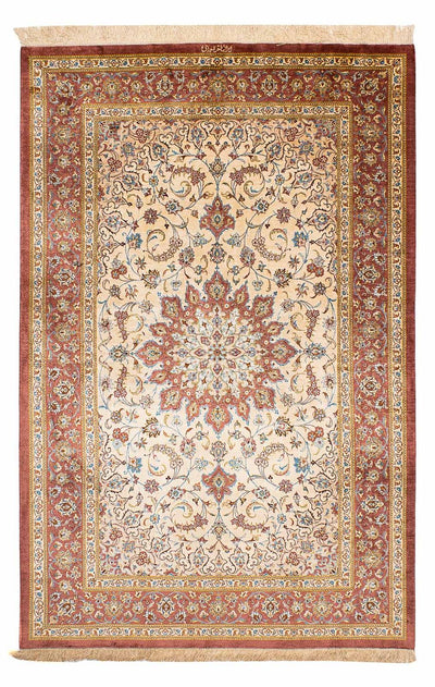 Qom silke Tæppe 128x200cm - Orientalsk tæppe