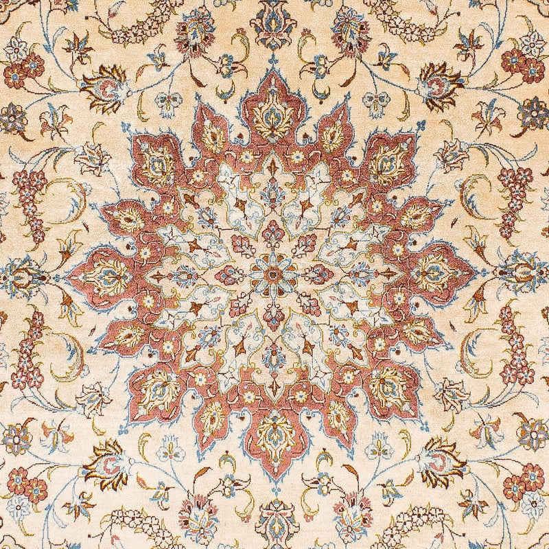 Silketæppe - Ghom Silk - Premium - 200 x 128 cm - beige