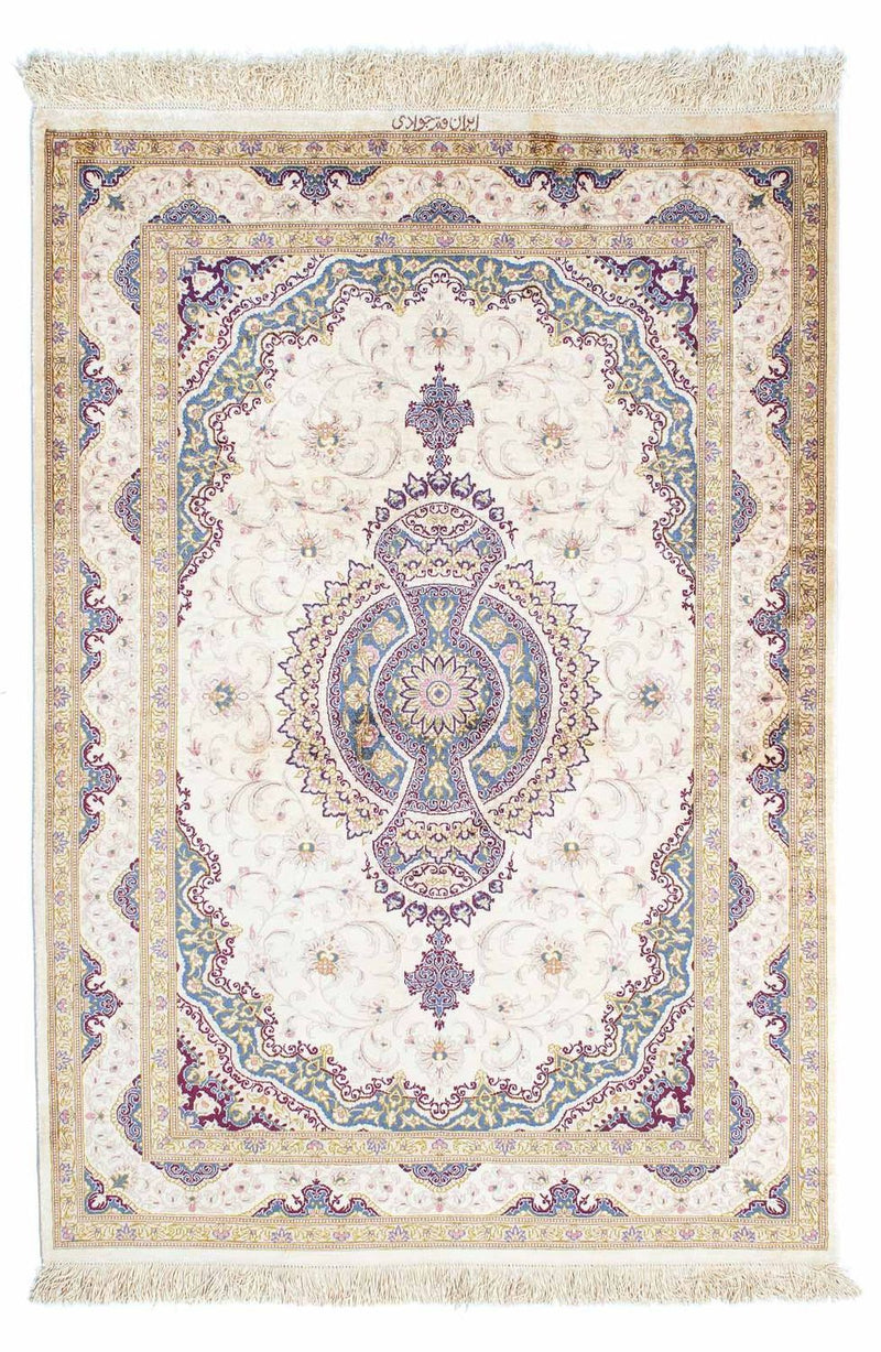 Persisk tæppe - Ghom - 143 x 100 cm - beige