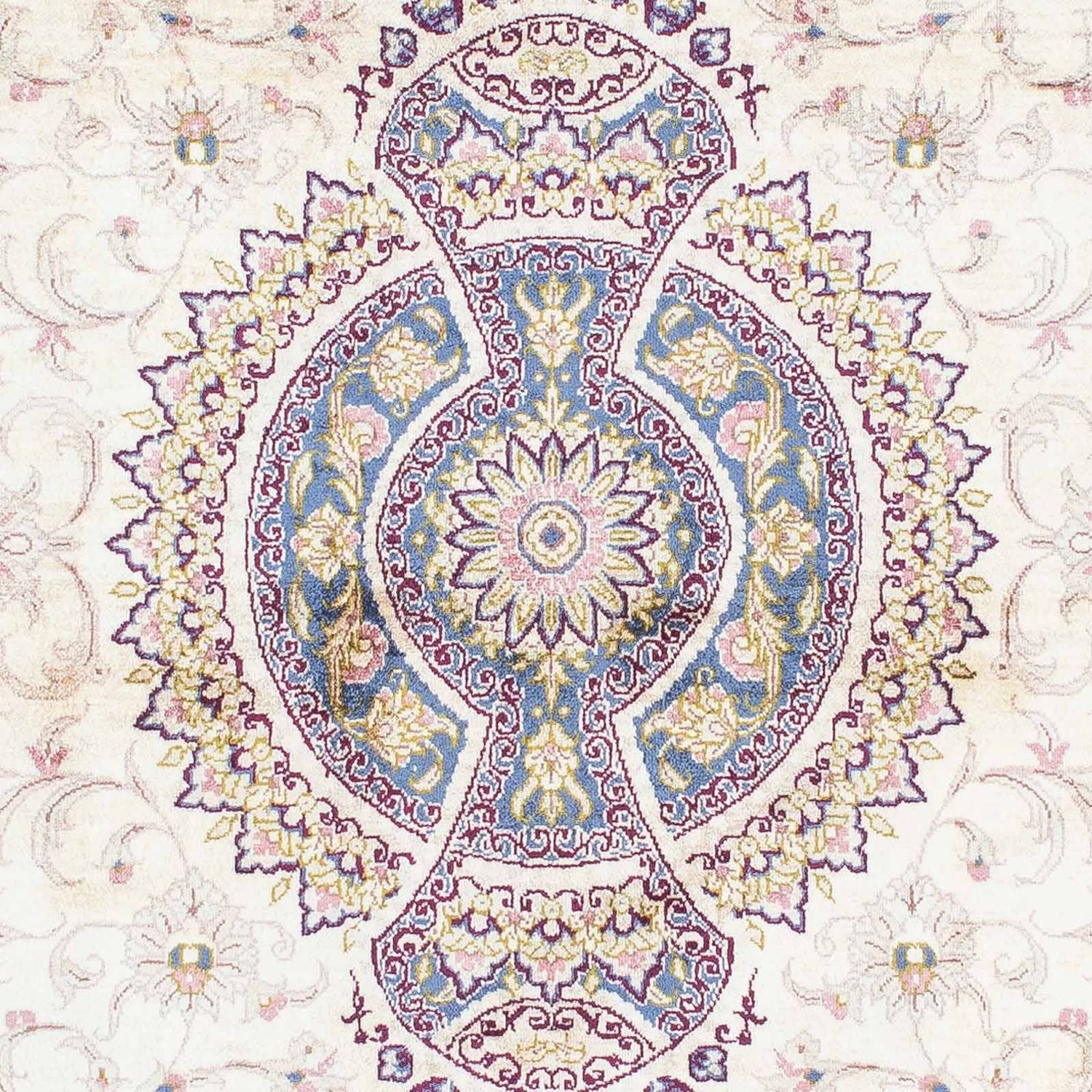 Persisk tæppe - Ghom - 143 x 100 cm - beige
