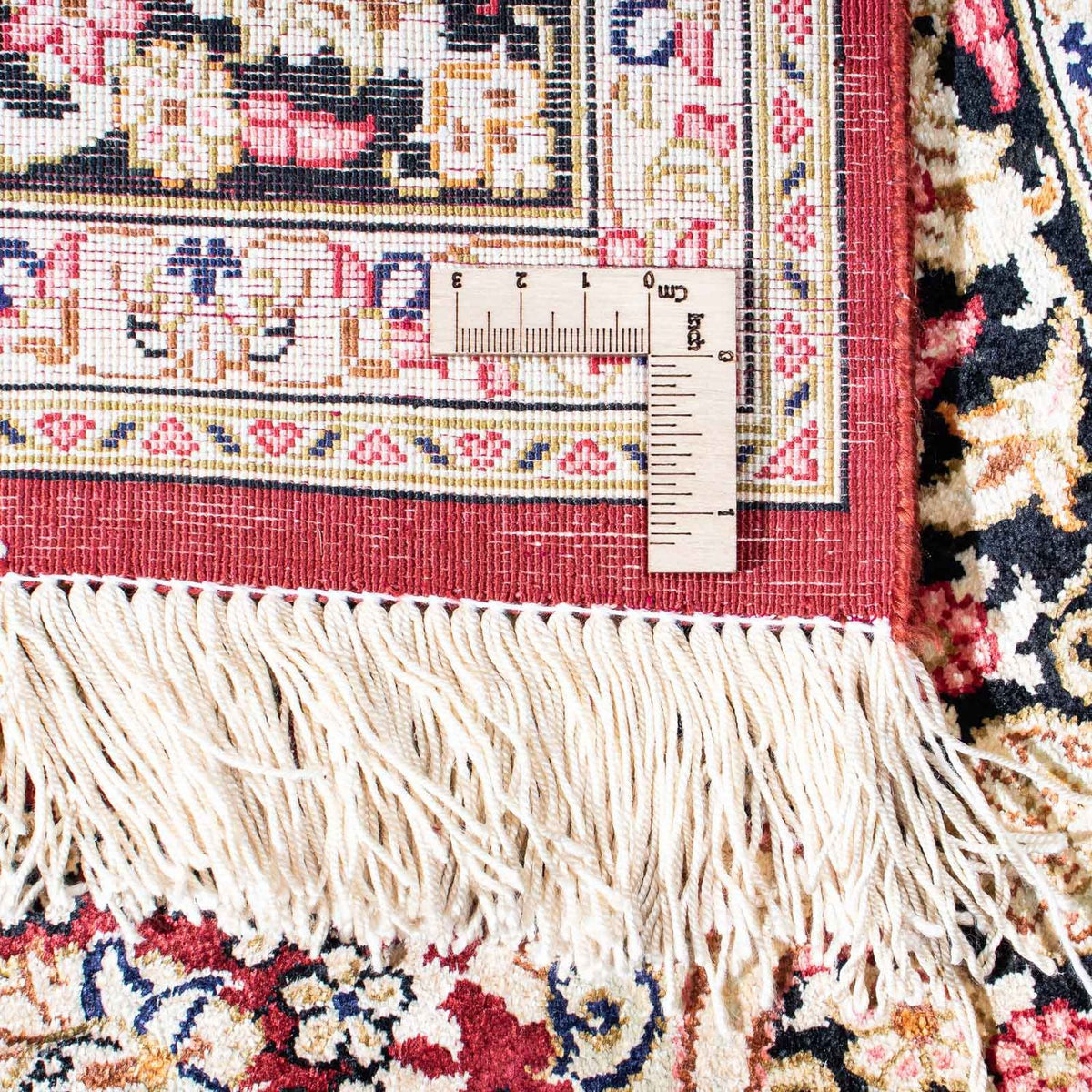 Persisk tæppe - Ghom - 144 x 95 cm - mørkerød