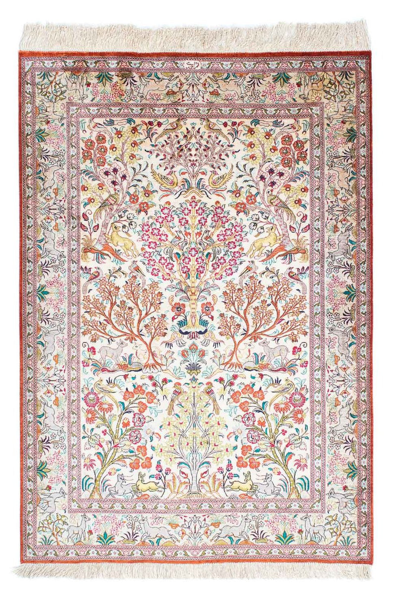 Persisk tæppe - Ghom - 148 x 100 cm - beige