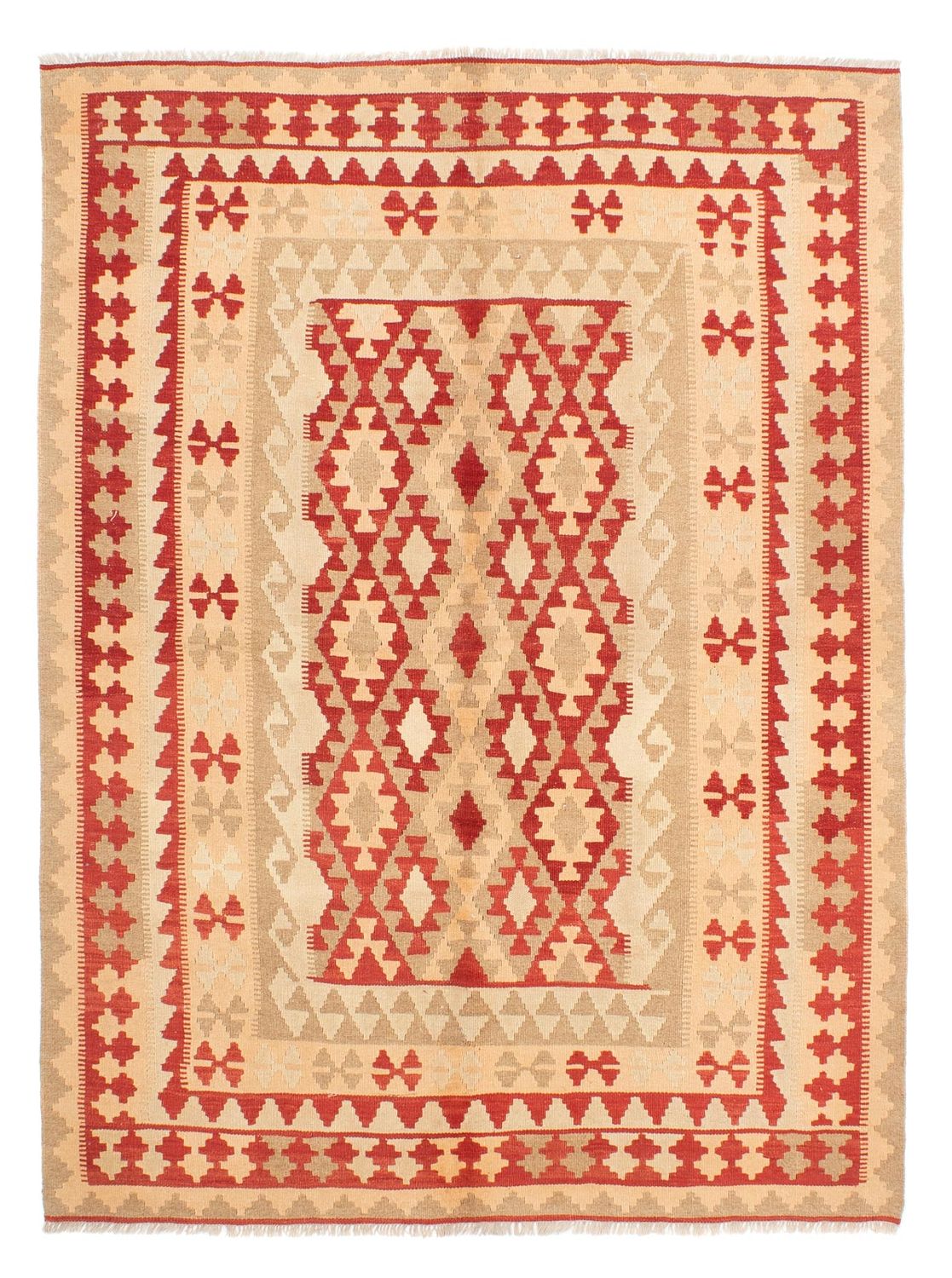 Kelim-tæppe - orientalsk - 239 x 165 cm - beige