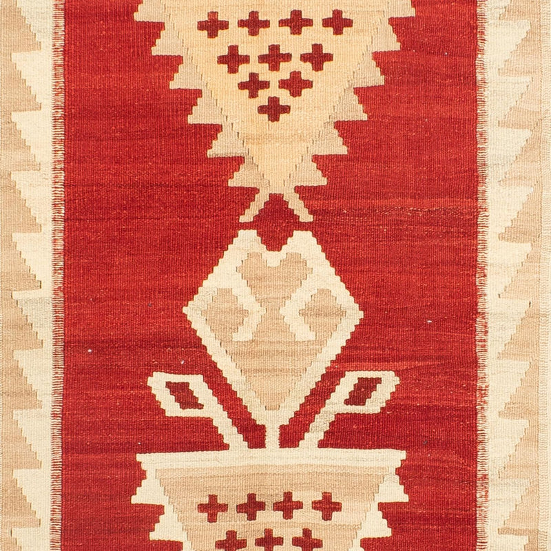 Kelim-tæppe - orientalsk - 256 x 173 cm - beige