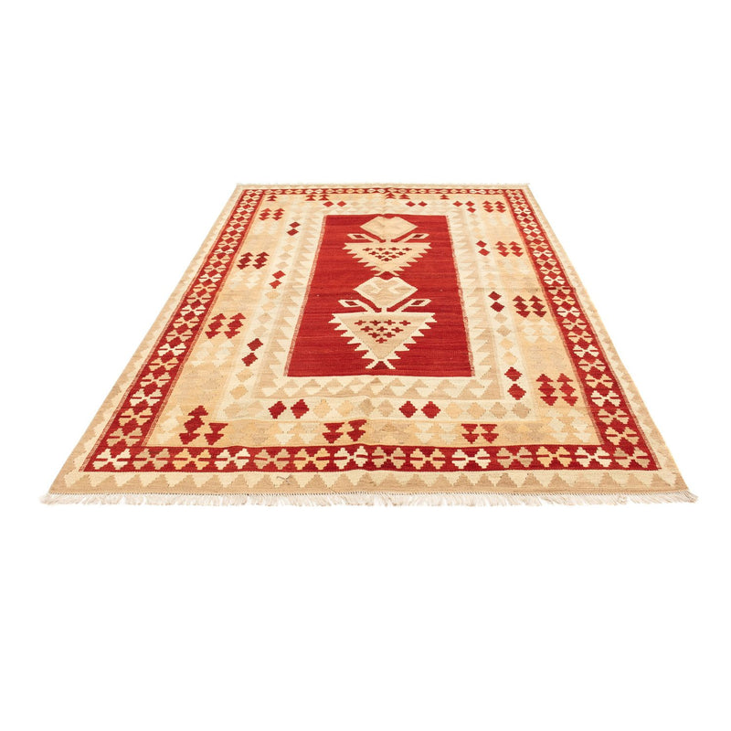 Kelim-tæppe - orientalsk - 256 x 173 cm - beige