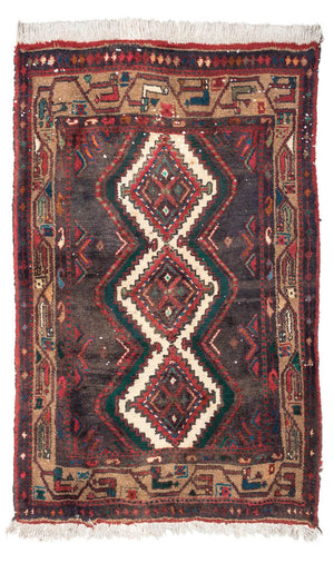 Persisk tæppe - Nomadisk - 115 x 78 cm - rød