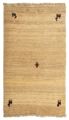 Gabbeh-tæppe - Persisk - 133 x 78 cm - beige