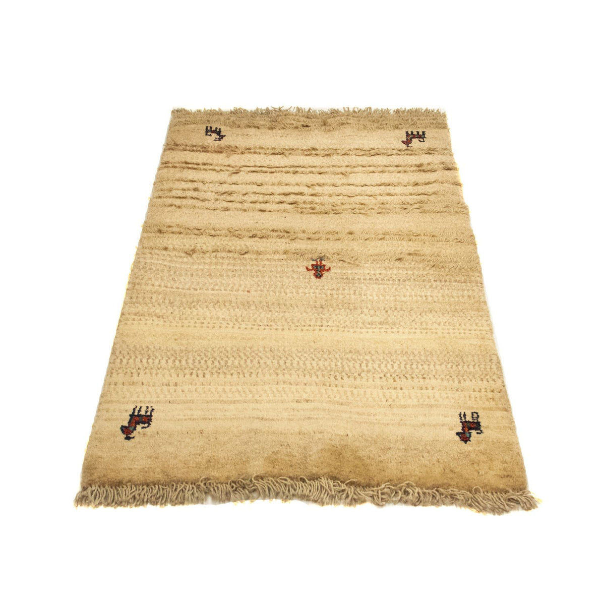 Gabbeh-tæppe - Persisk - 133 x 78 cm - beige