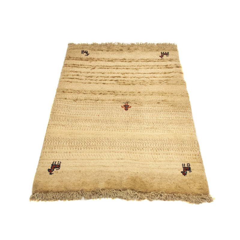Gabbeh-tæppe - Persisk - 133 x 78 cm - beige