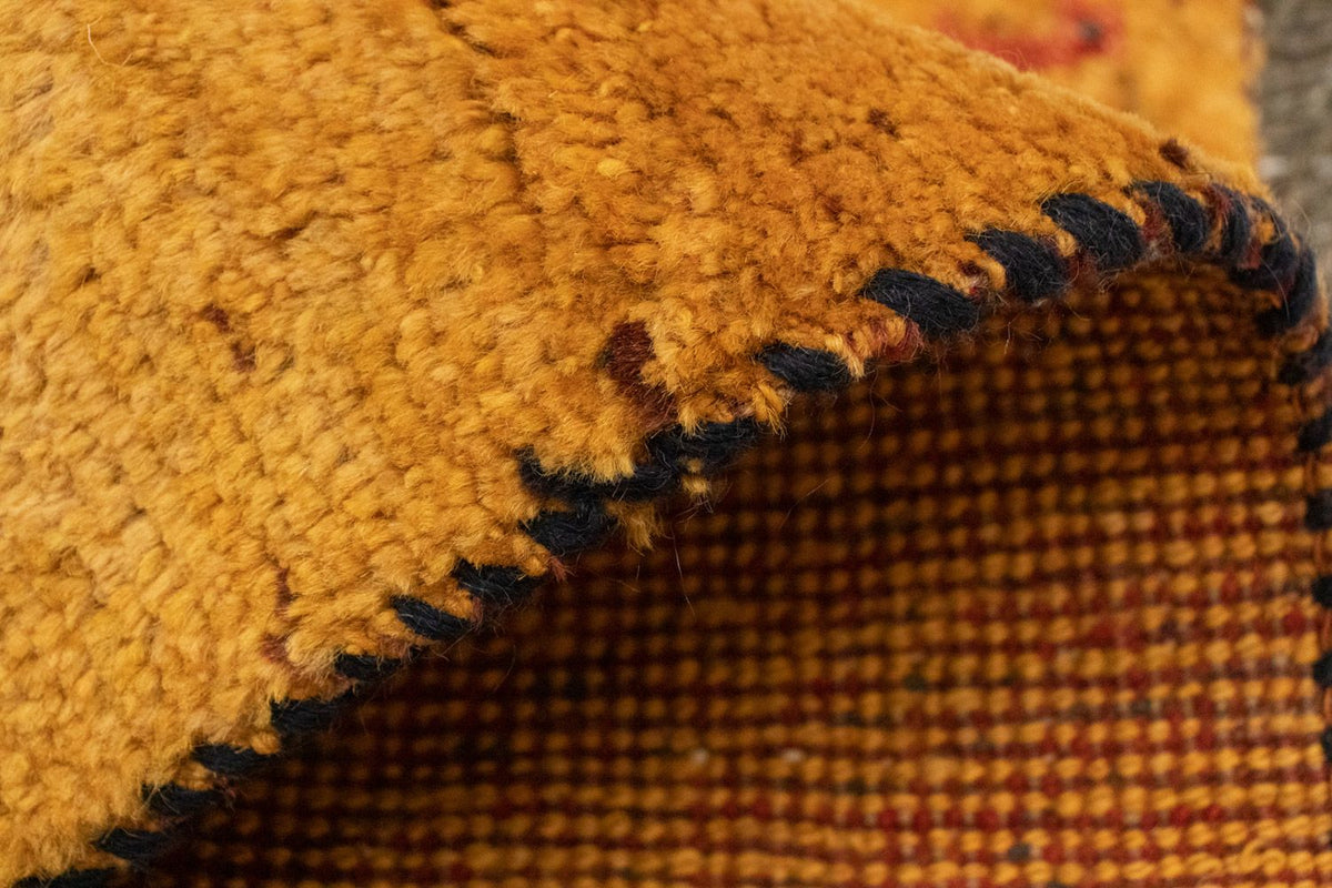 Gabbeh-tæppe - Persisk - 87 x 62 cm - guld