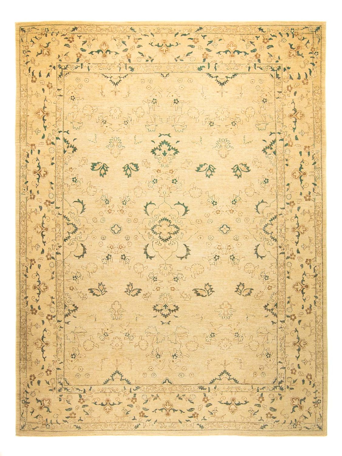 Persisk tæppe - Tabriz - 353 x 272 cm - beige