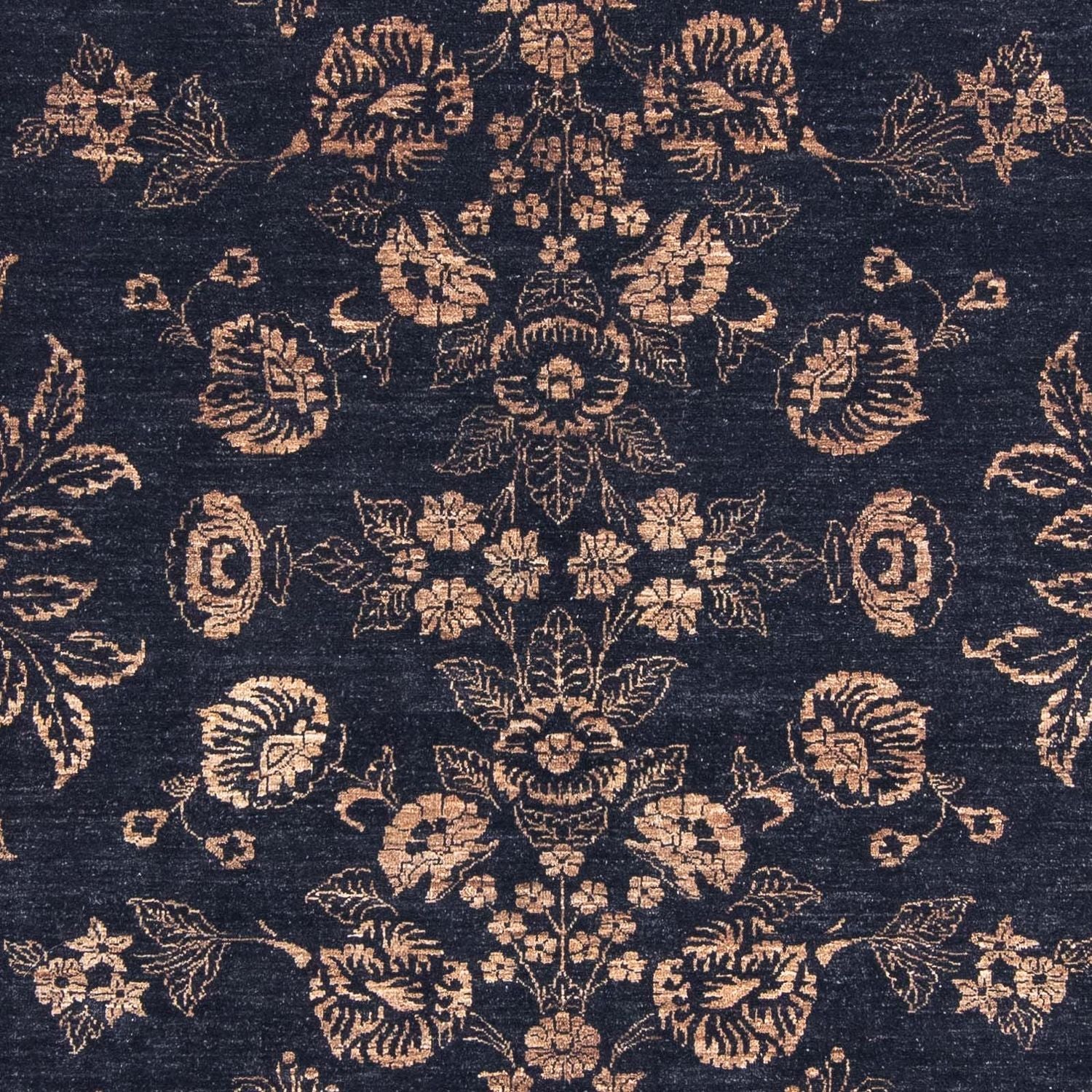 Orientalsk tæppe - 300 x 246 cm - mørkeblå