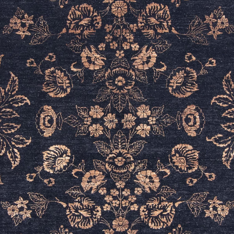 Orientalsk tæppe - 300 x 246 cm - mørkeblå