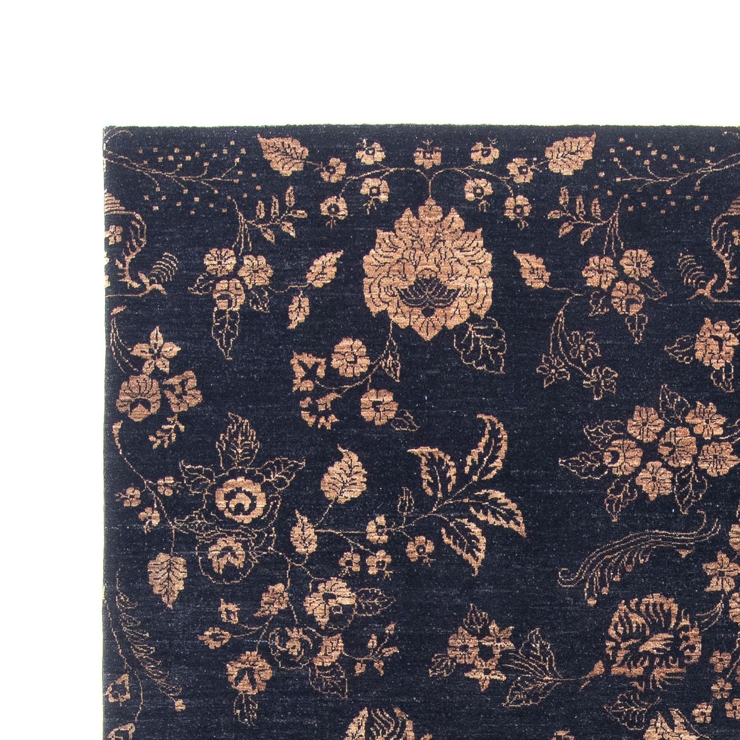 Orientalsk tæppe - 300 x 246 cm - mørkeblå