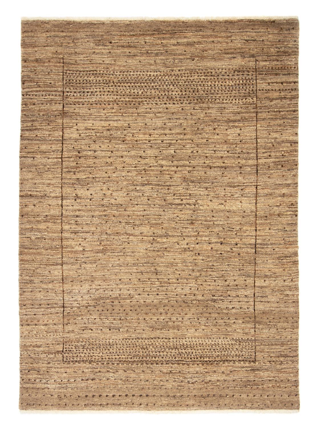 Gabbeh-tæppe - Indus - 227 x 166 cm - lys brun