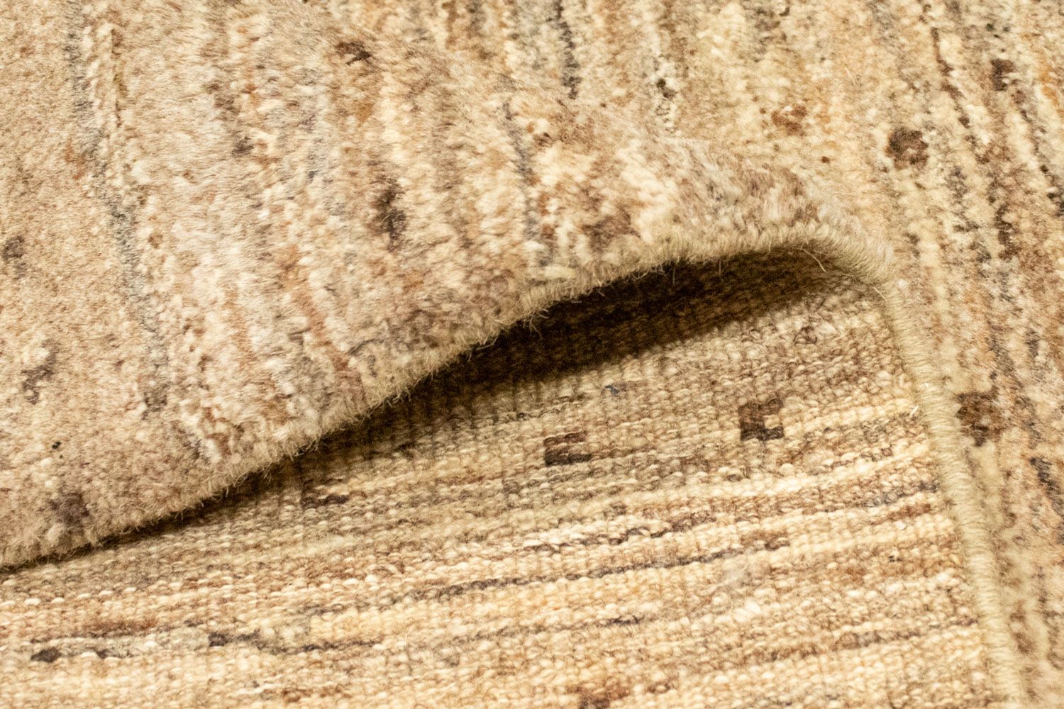 Gabbeh-tæppe - Indus - 227 x 166 cm - lys brun