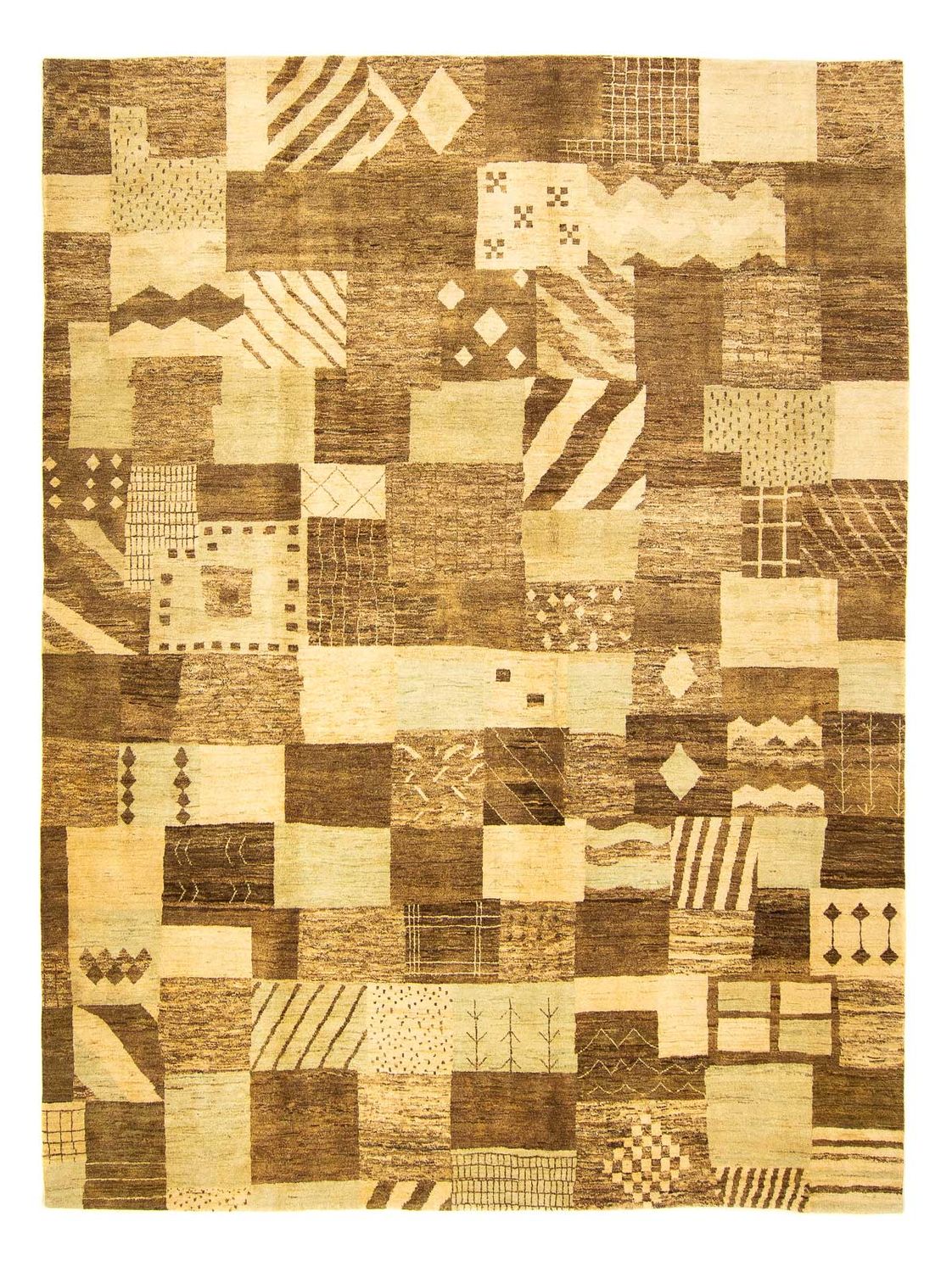 Gabbeh-tæppe - Indus - 307 x 246 cm - flerfarvet