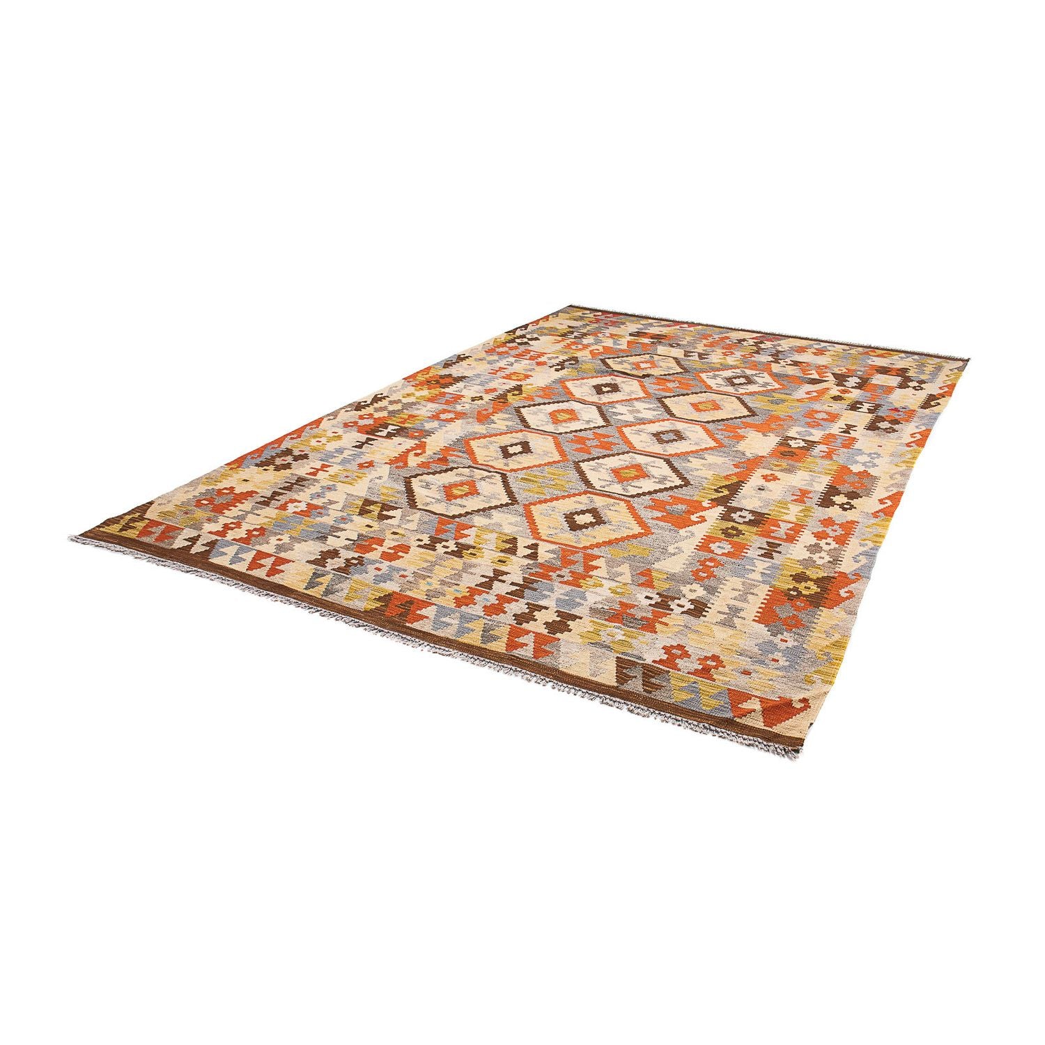 Kelim Carpet - Splash - 300 x 200 cm - flerfarvet