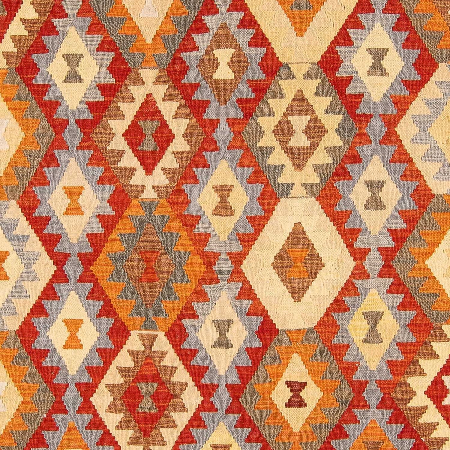 Kelim Carpet - Splash - 296 x 195 cm - flerfarvet