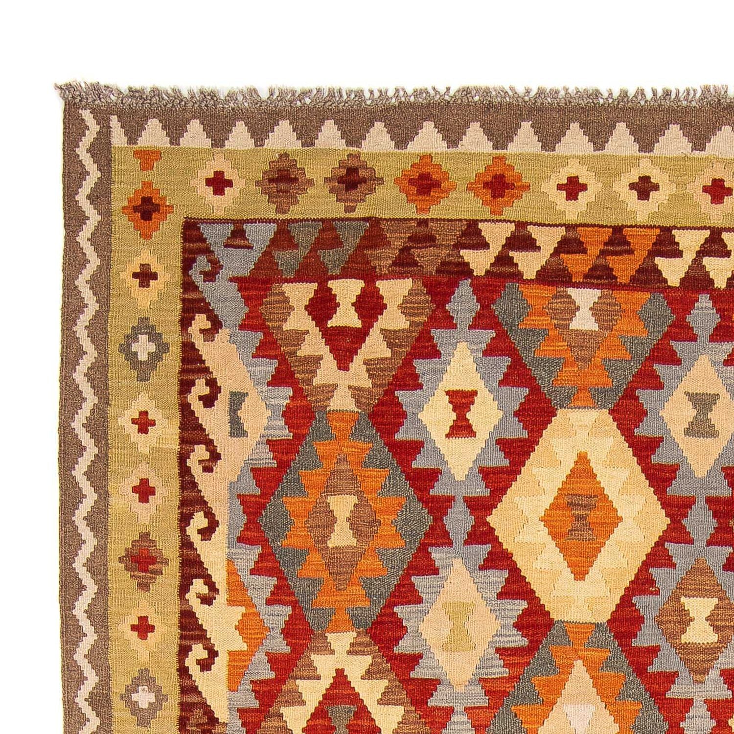 Kelim Carpet - Splash - 296 x 195 cm - flerfarvet