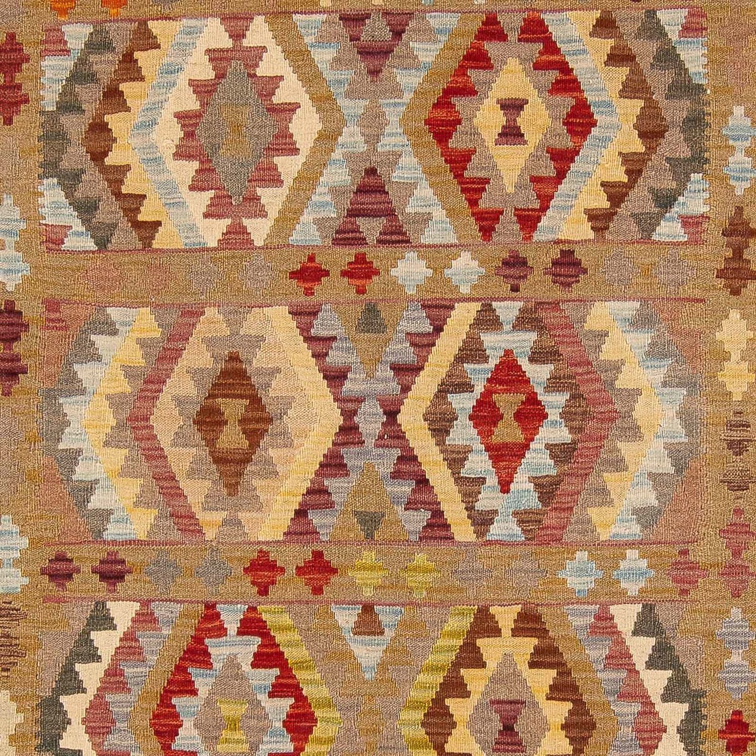 Kelim Carpet - Splash - 292 x 212 cm - flerfarvet