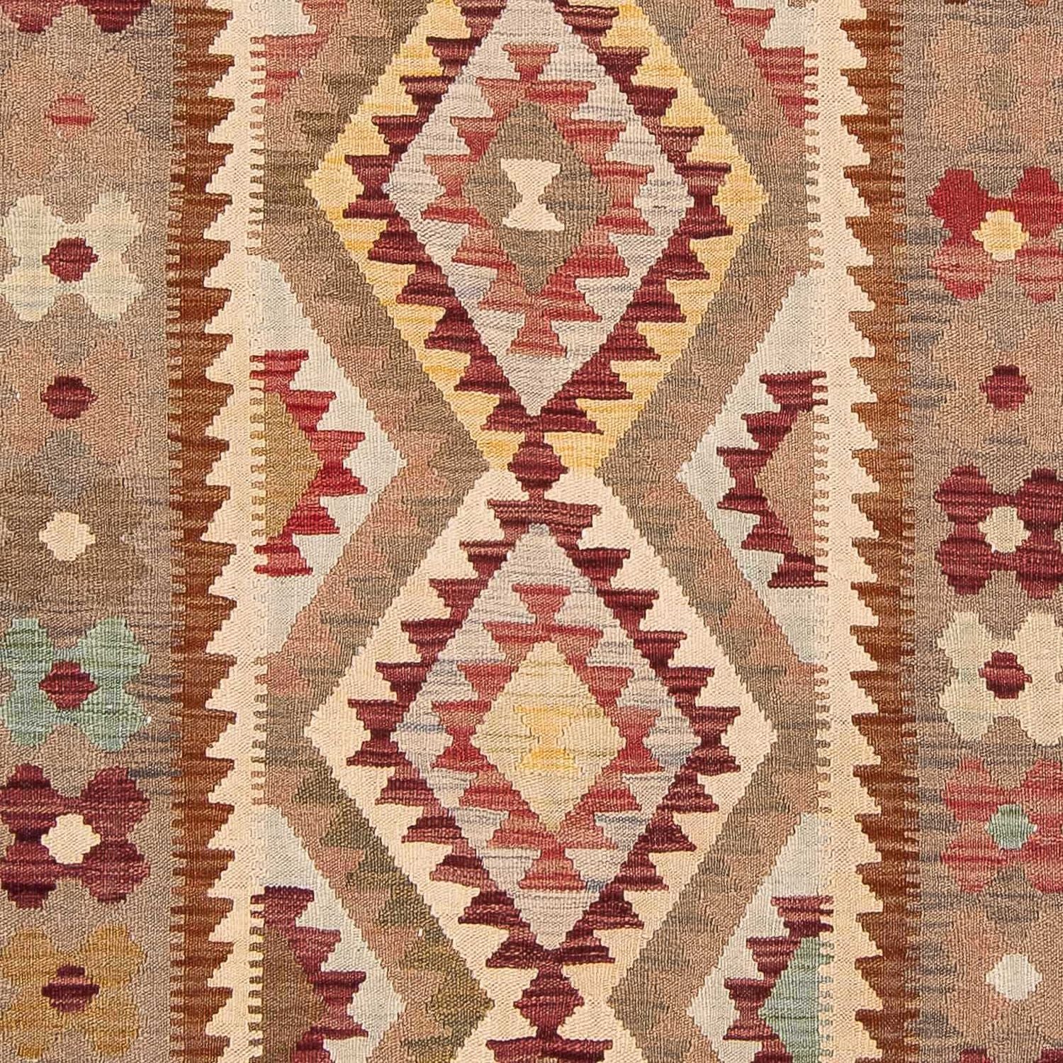 Kelim Carpet - Splash - 293 x 198 cm - flerfarvet