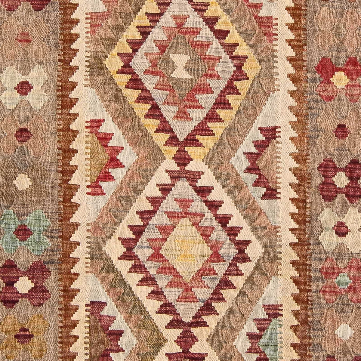 Kelim Carpet - Splash - 293 x 198 cm - flerfarvet