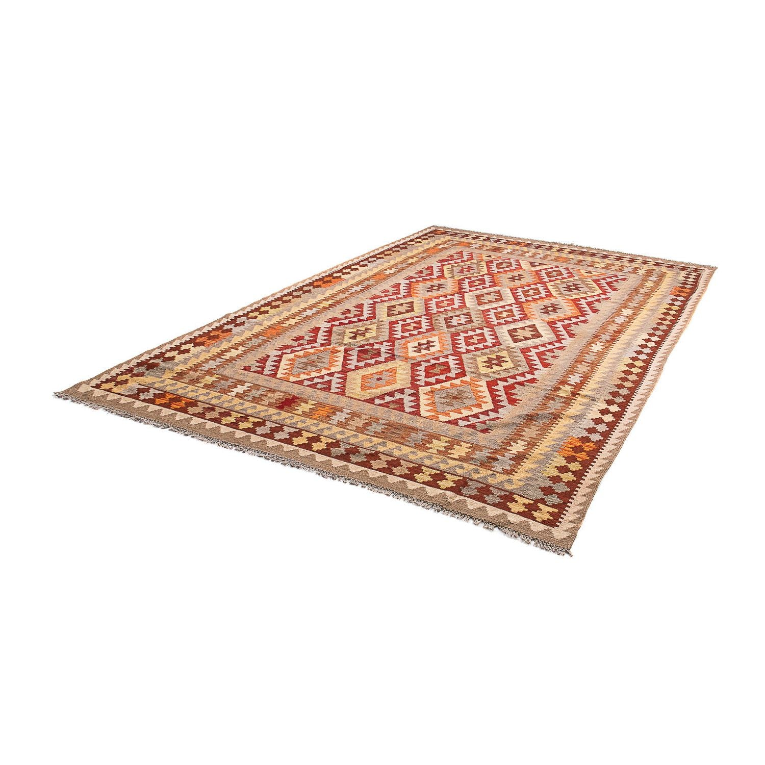 Kelim Carpet - Splash - 297 x 200 cm - lys brun