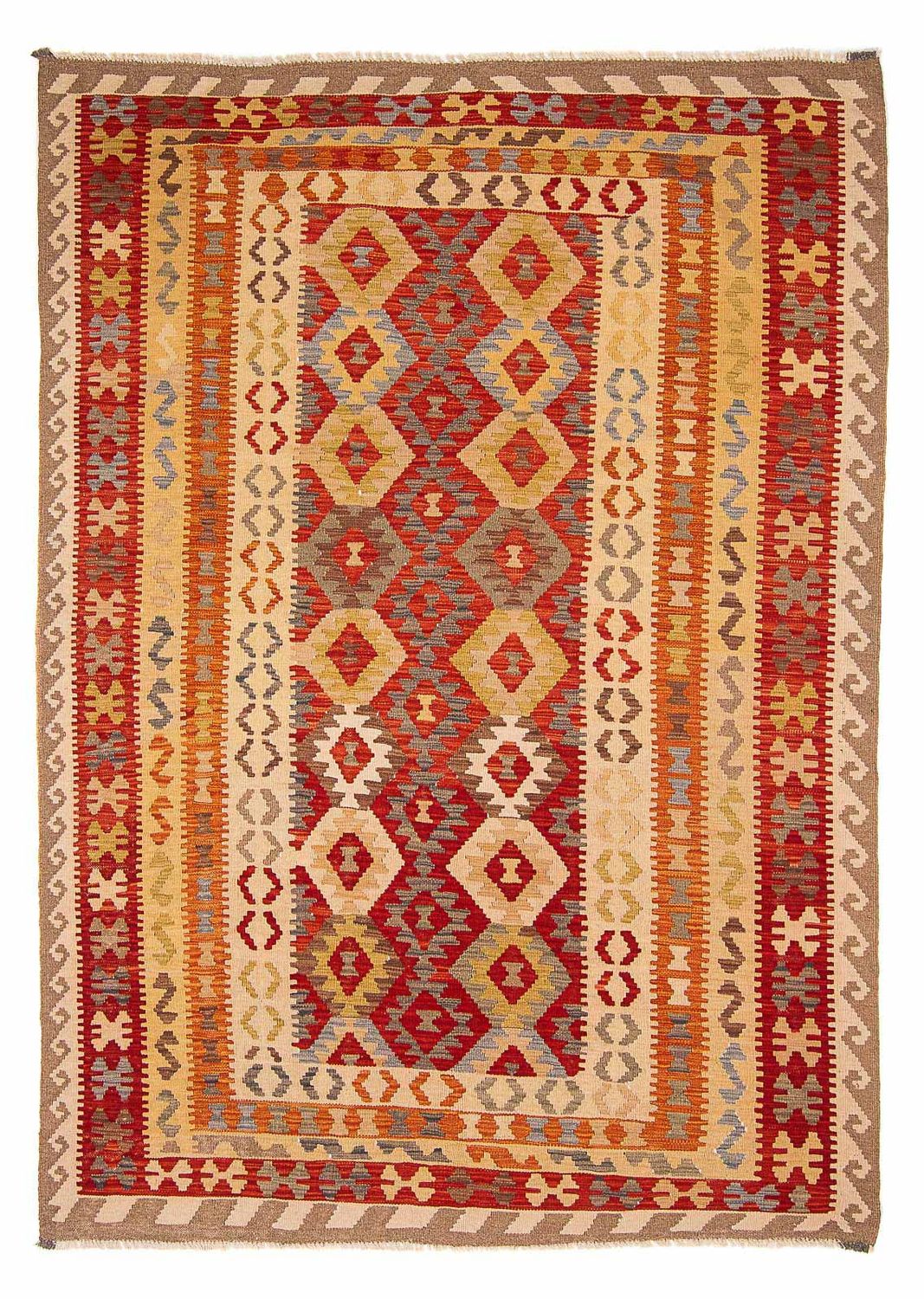 Kelim Carpet - Splash - 288 x 198 cm - flerfarvet