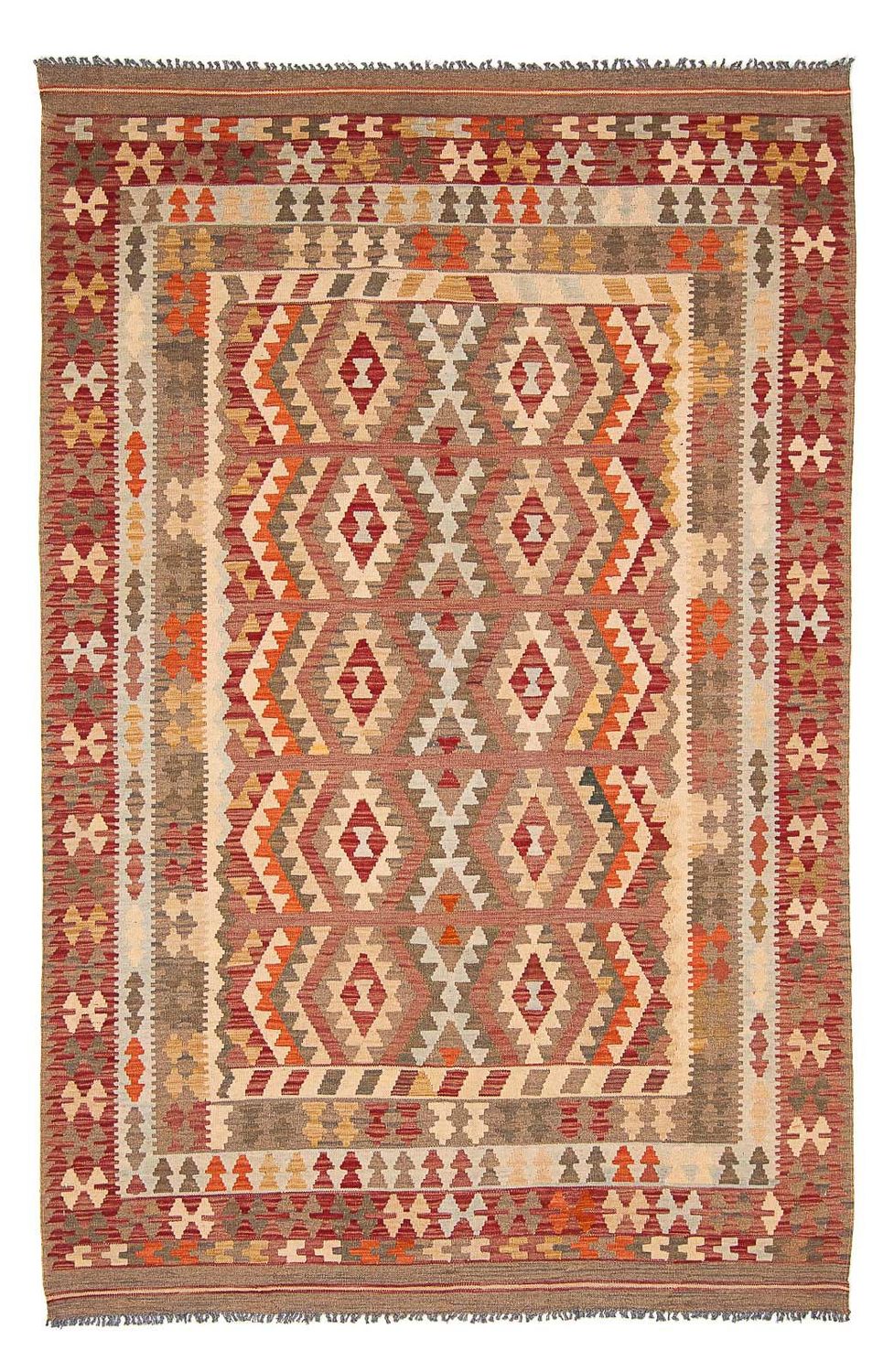 Kelim Carpet - Splash - 296 x 205 cm - flerfarvet