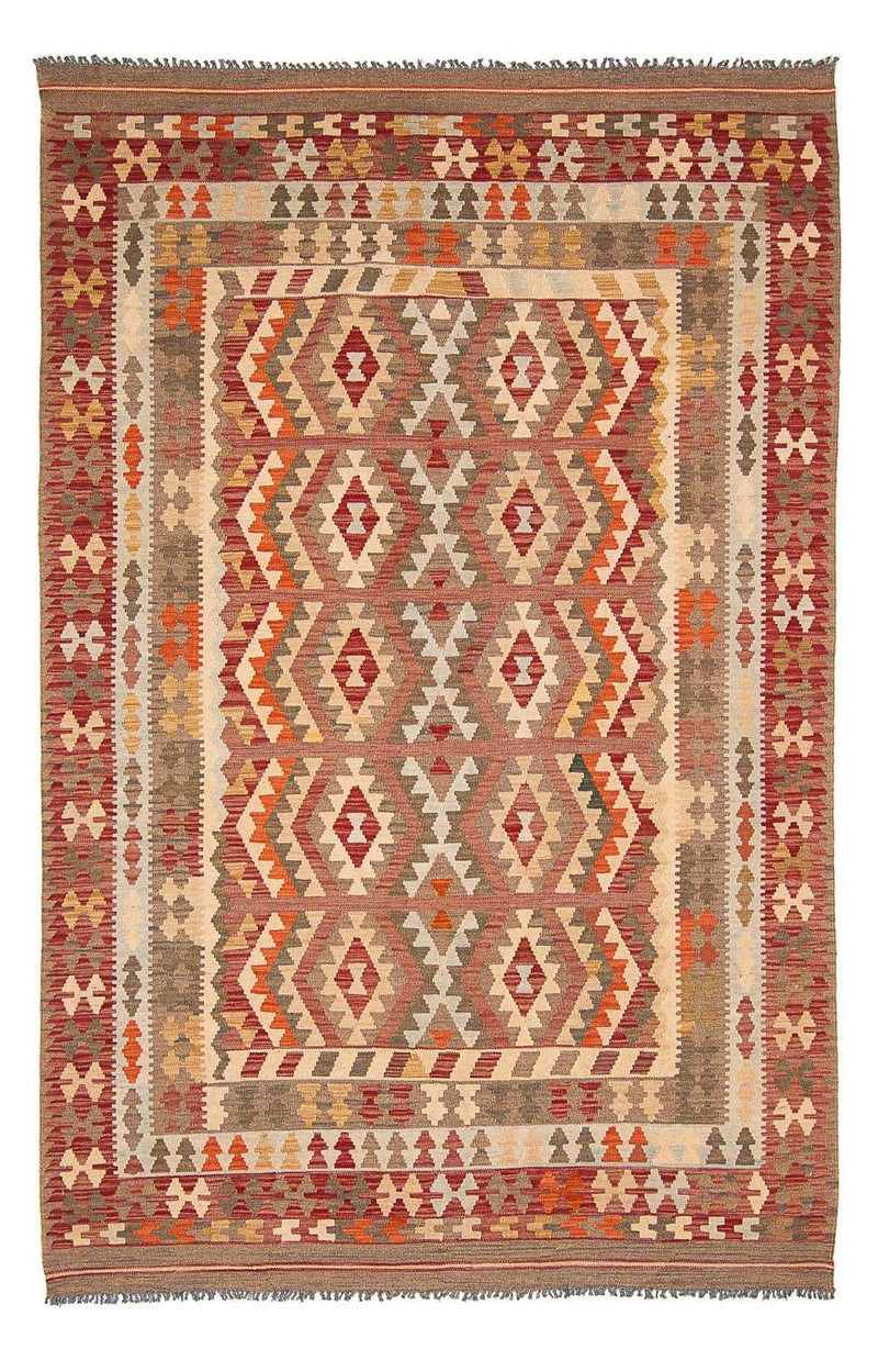 Kelim Carpet - Splash - 296 x 205 cm - flerfarvet