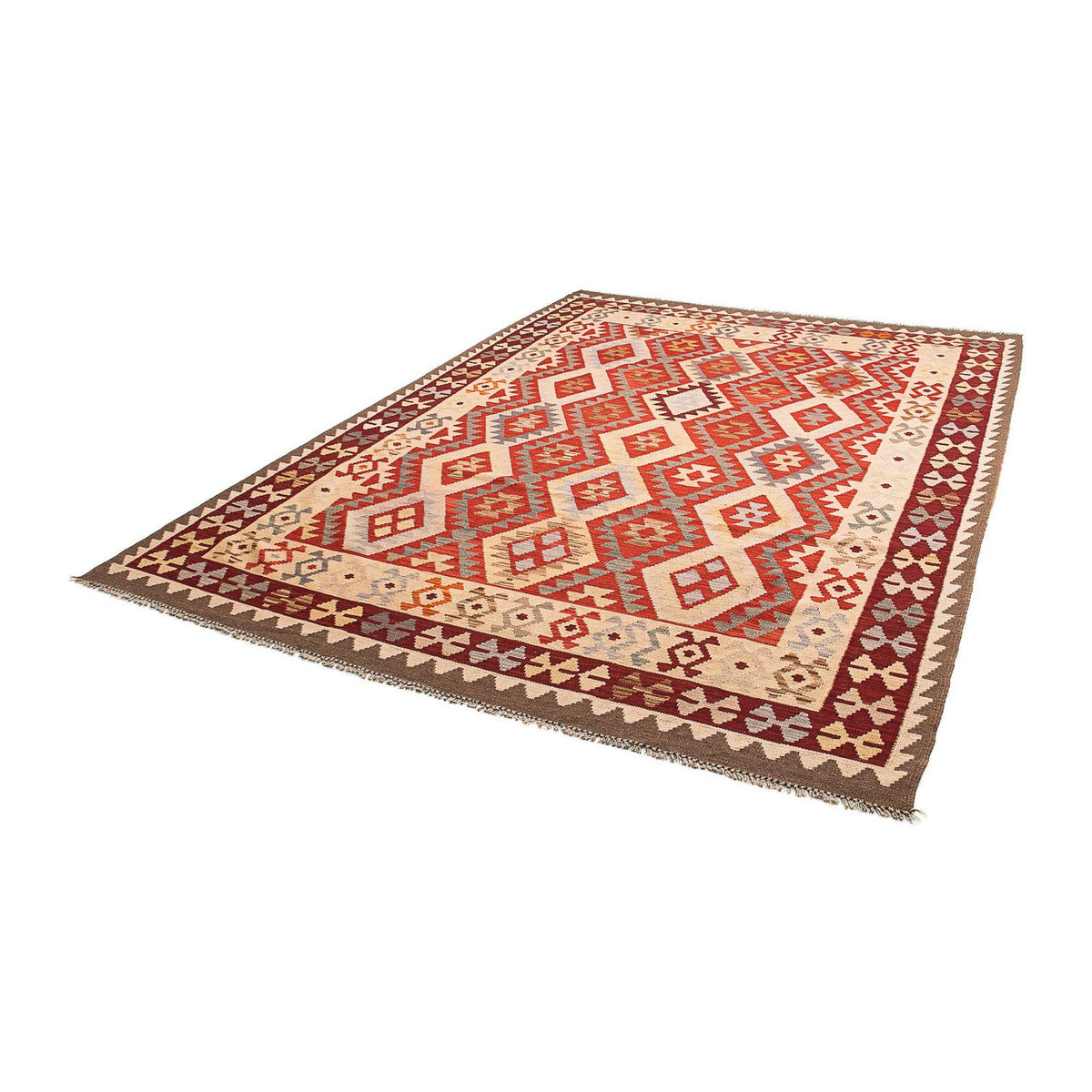 Kelim Carpet - Splash - 290 x 211 cm - flerfarvet