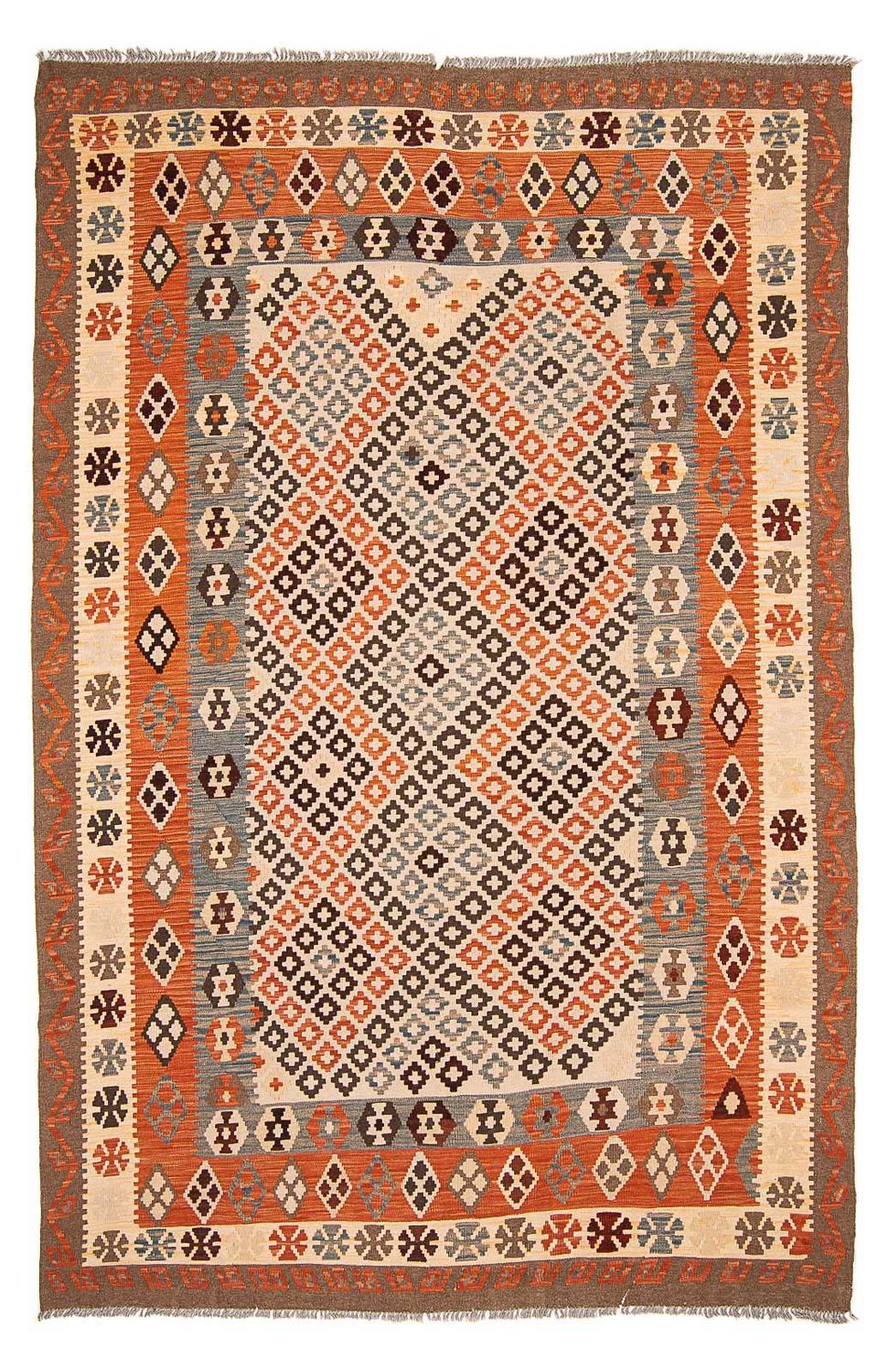 Kelim Carpet - Splash - 292 x 207 cm - flerfarvet
