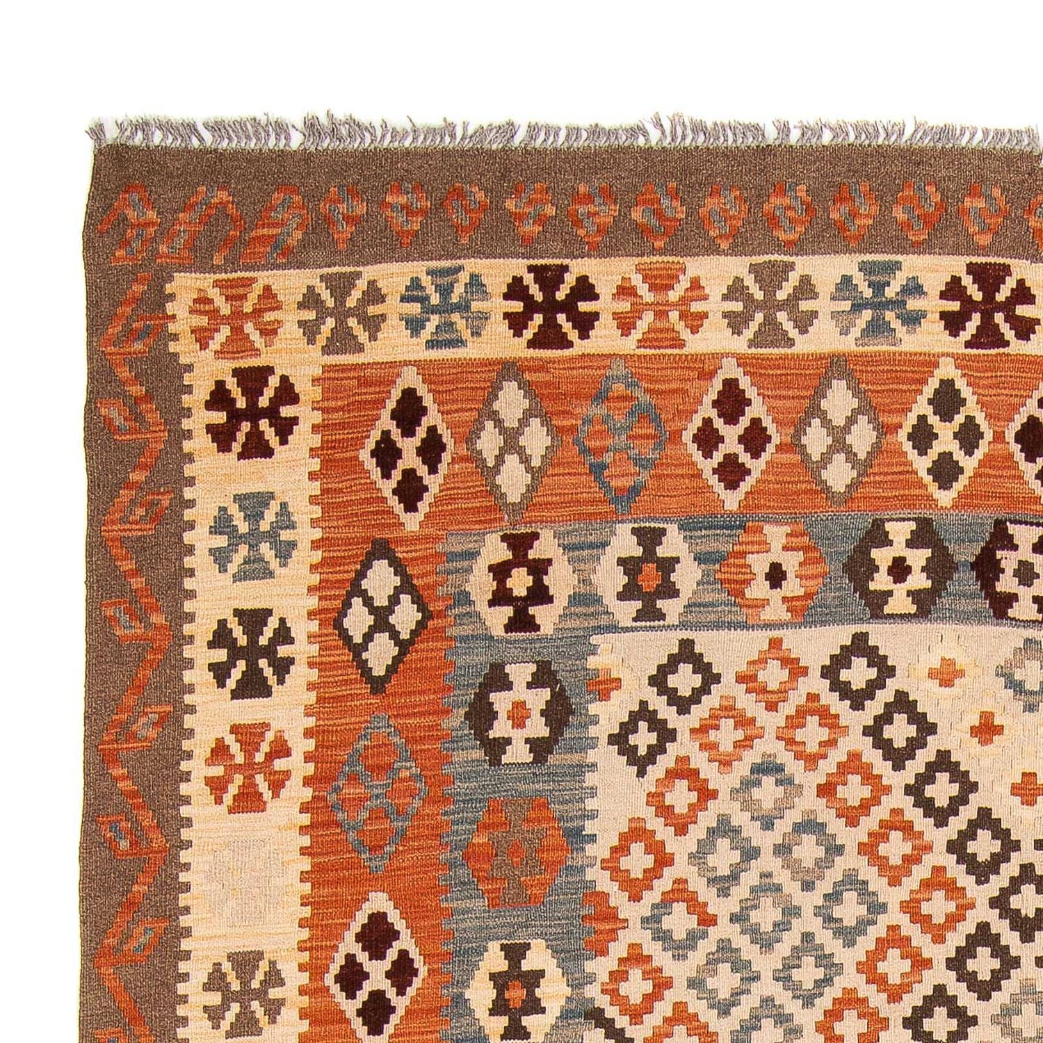 Kelim Carpet - Splash - 292 x 207 cm - flerfarvet