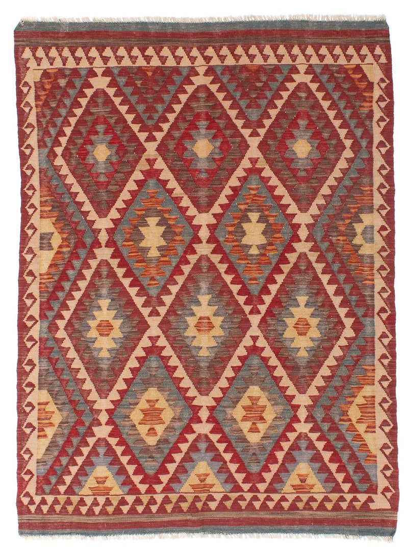 Kelim-tæppe - orientalsk - 192 x 136 cm - flerfarvet