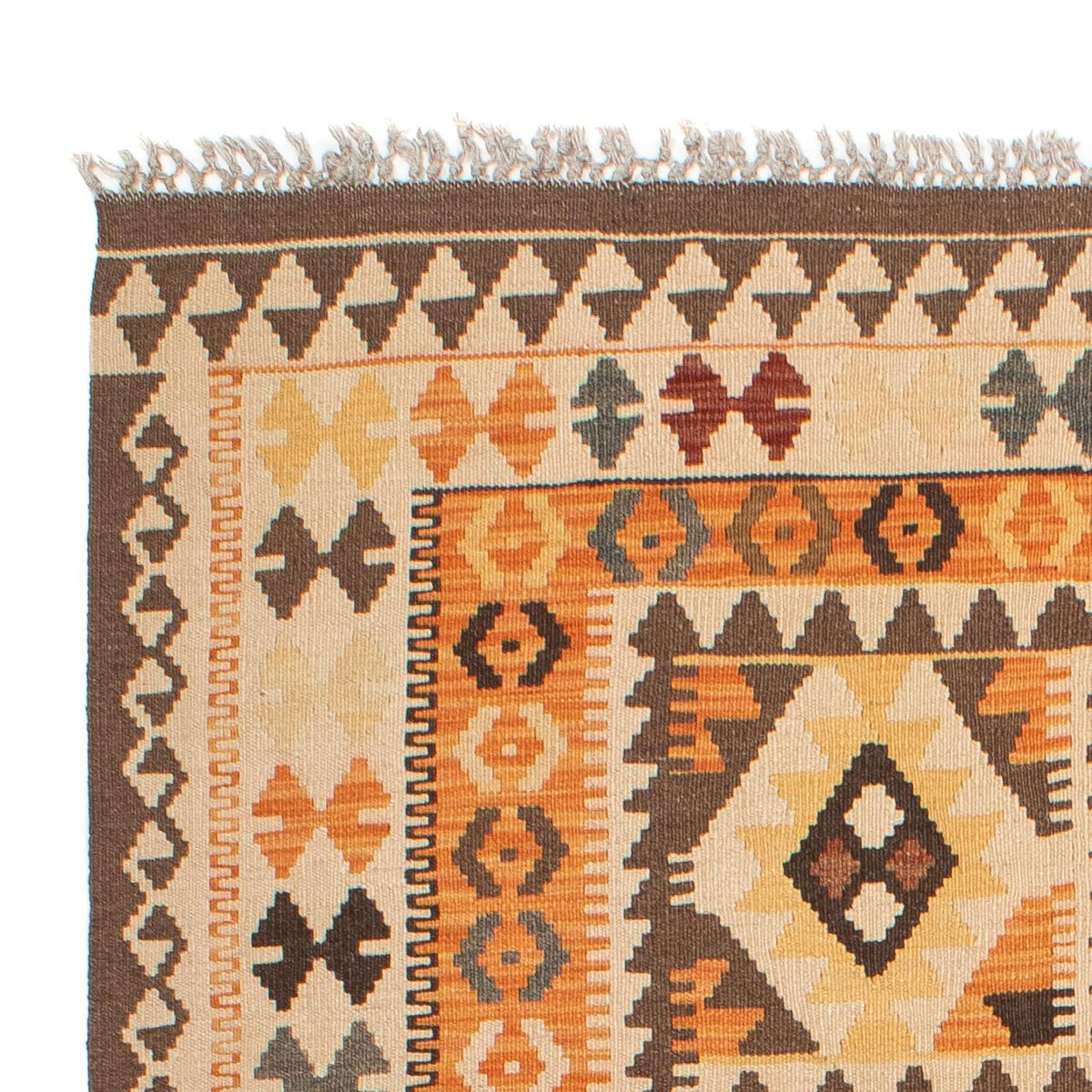 Kelim Carpet - Splash - 201 x 143 cm - flerfarvet