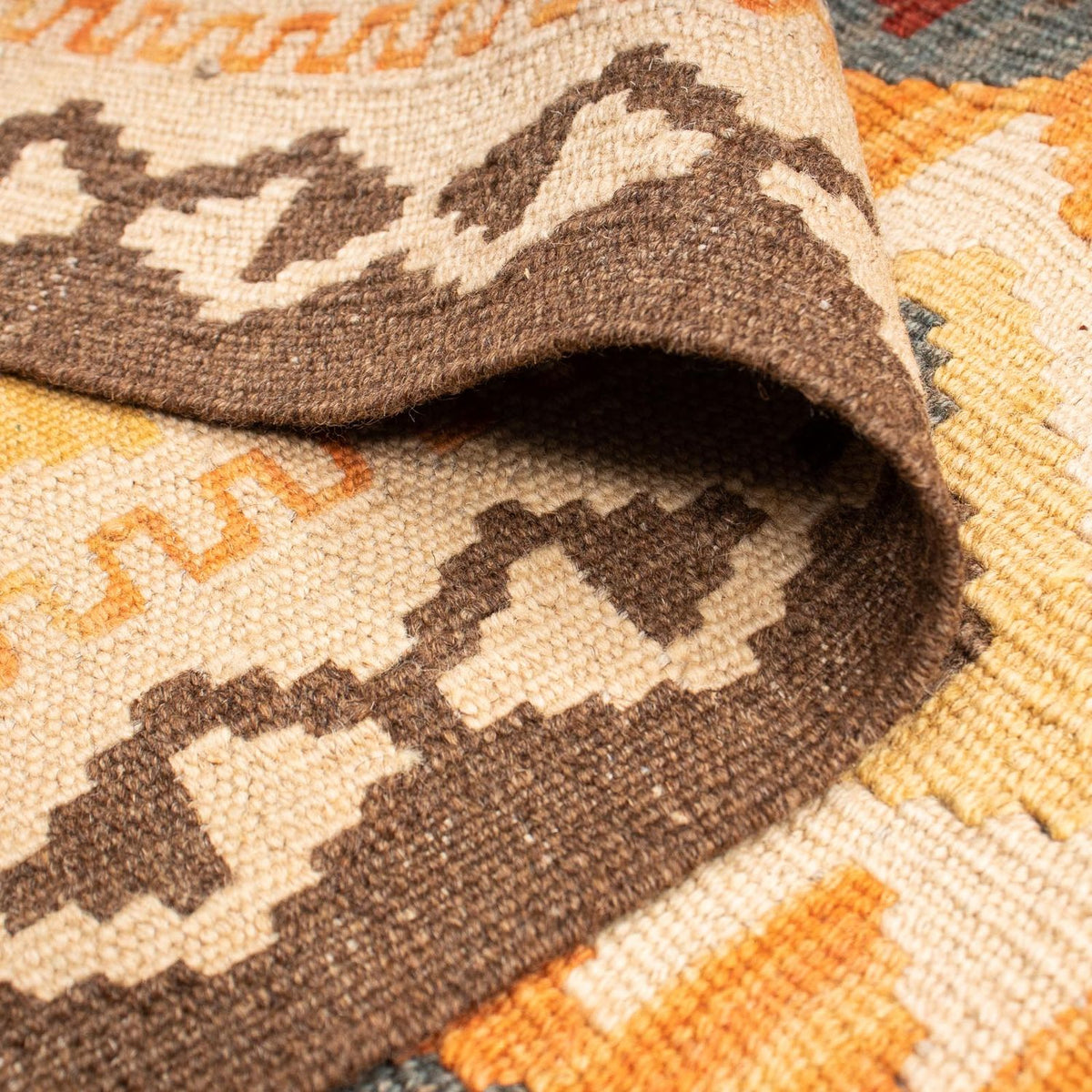 Kelim Carpet - Splash - 201 x 143 cm - flerfarvet