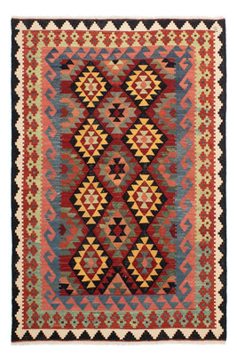 Kelim Carpet - Splash - 214 x 153 cm - flerfarvet