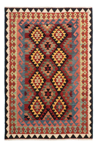 Kelim Carpet - Splash - 214 x 153 cm - flerfarvet