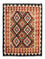 Kelim Carpet - Splash - 202 x 155 cm - flerfarvet