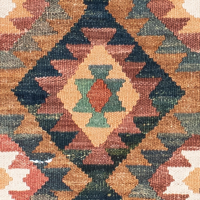 Løber Kelim-tæppe - orientalsk - 200 x 101 cm - lys brun