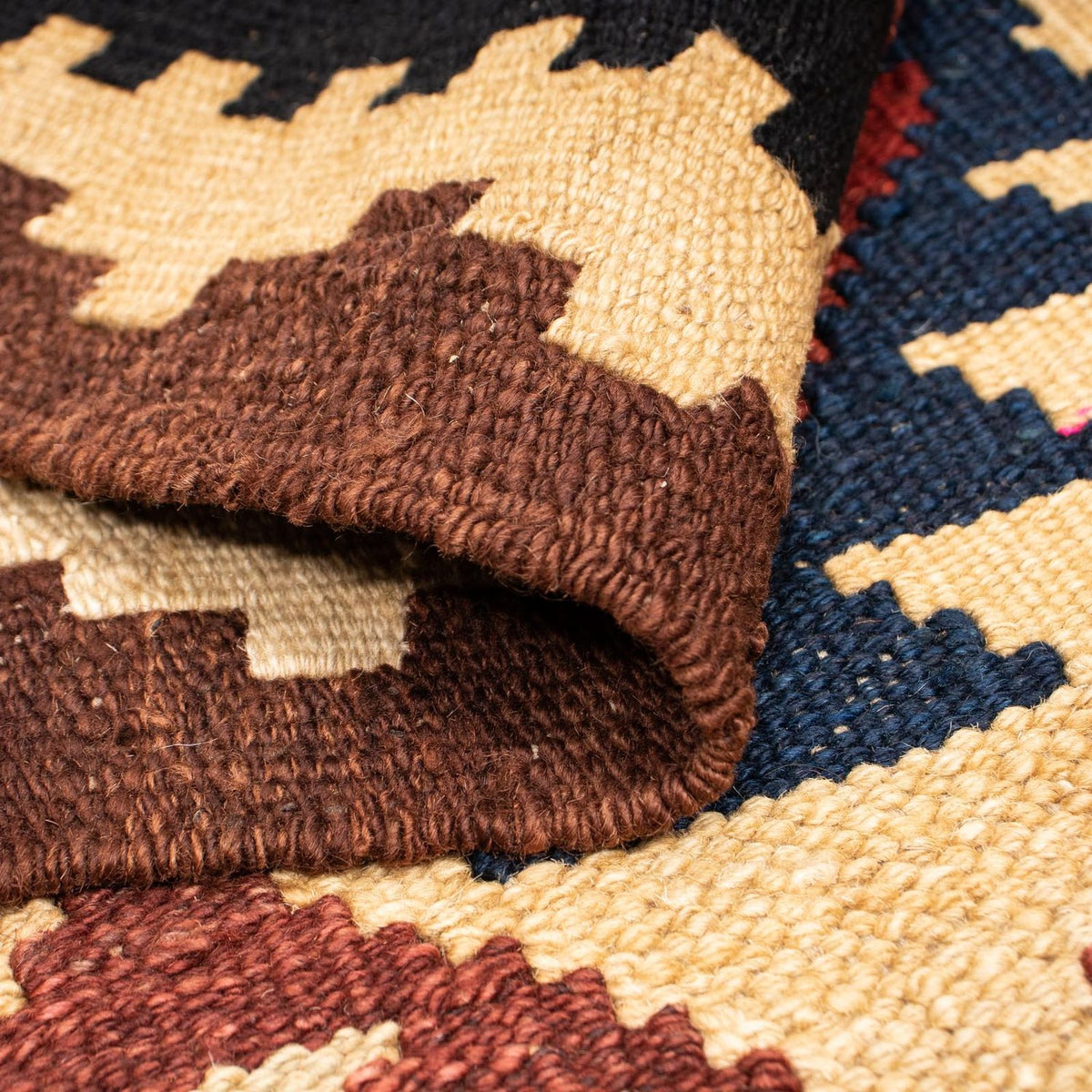 Kelim Carpet - Splash - 203 x 153 cm - flerfarvet