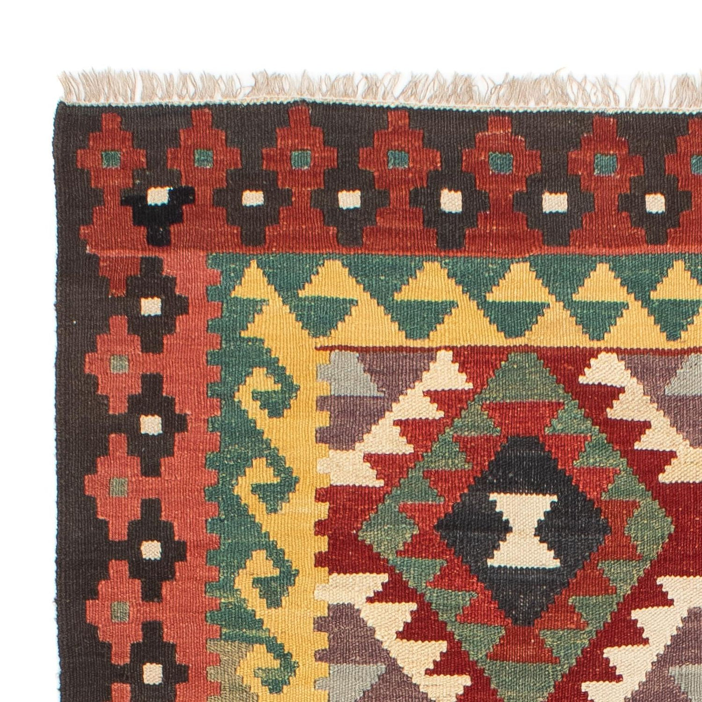 Kilim Maimana Tæppe 194x126cm - Uldtæppe